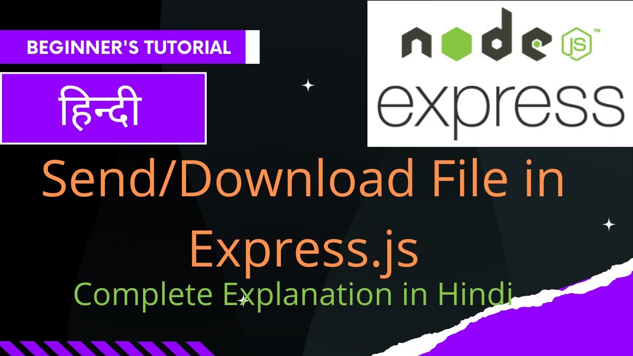 Node.js Tutorials in Hindi: Download file Nodejs express | Download file in Express |  Express Node