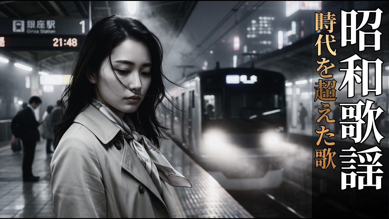 大阪 ✨ Moonlight Memories 1980 | 🎧【作業用BGM】涙がこぼれる夜：懐かしい昭和のメロディ14選