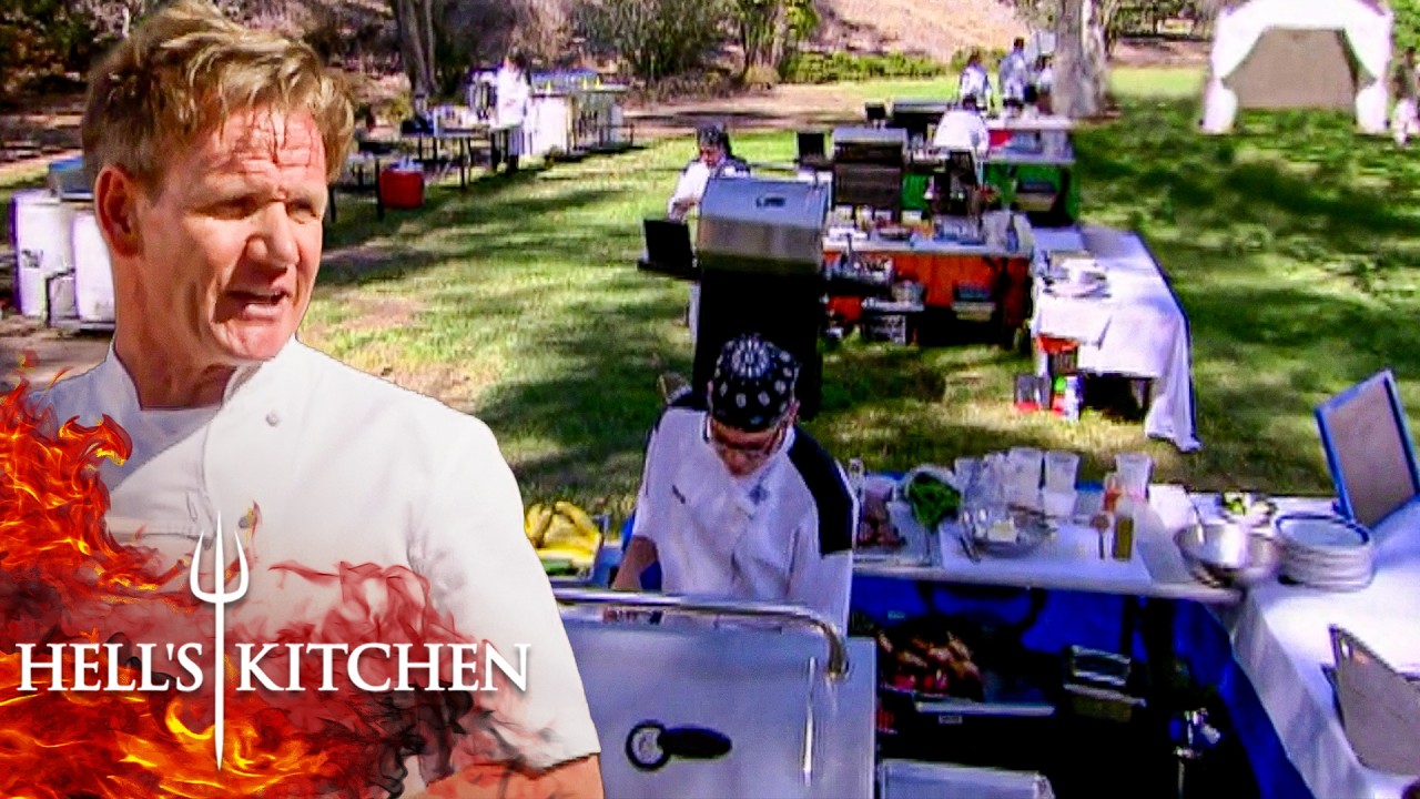 Chef Ramsay Orders the Chefs to Master the Grill in the Great Outdoors | Hell's Kitchen