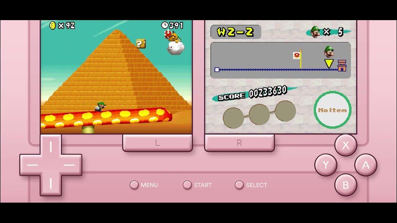 New super Mario bros. DS (emulator) world 1-world 3