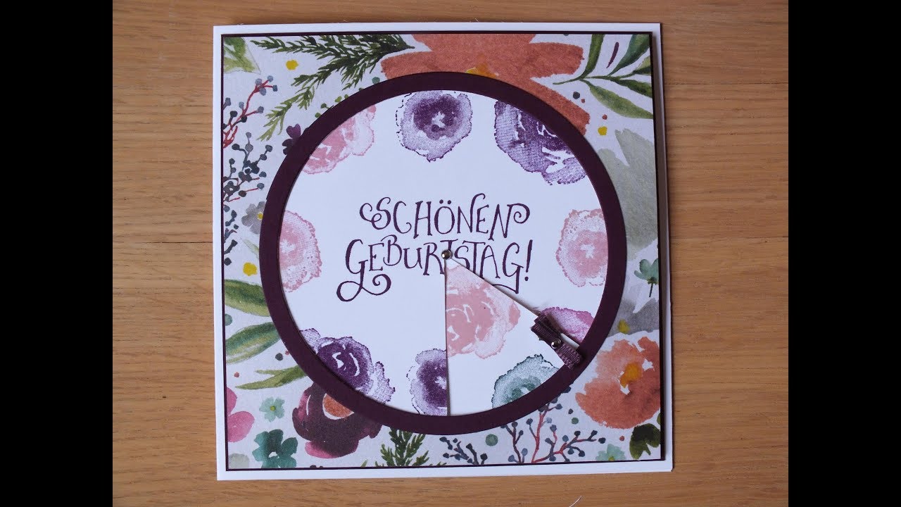 Magic reveal spinner card