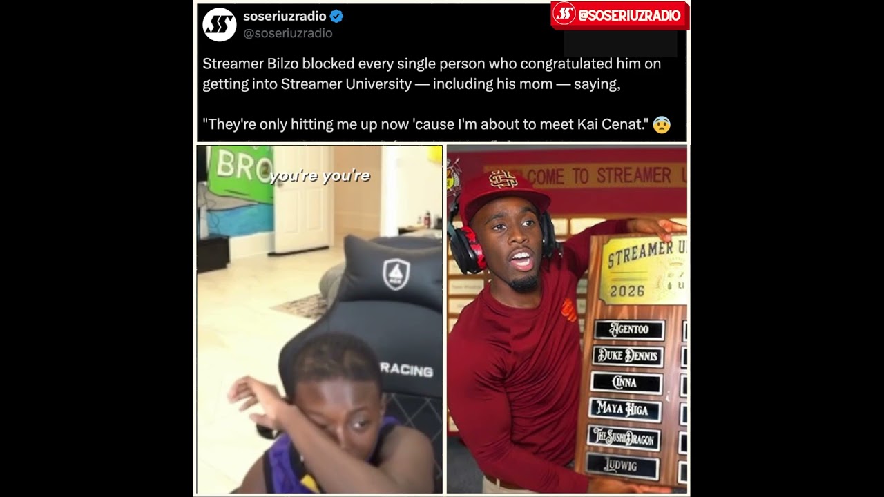 STREAMER BILZO BLOCKS MOM AFTER MAKING KAI CENAT'S STREAMER UNIVERSITY!