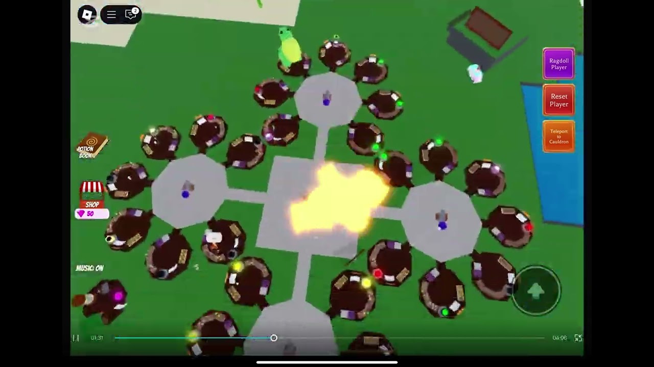 Playing wacky wizards 🧙‍♀️ #roblox
