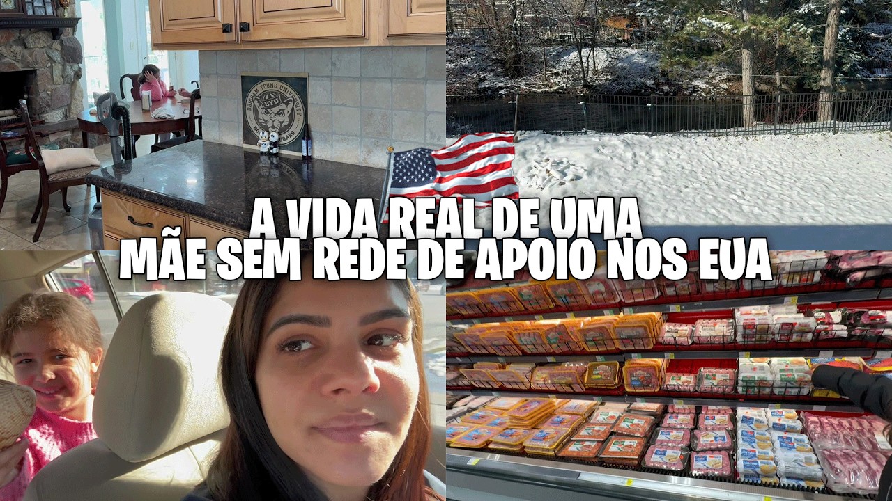 ROTINA REAL NOS EUA 🇺🇸 | SEM REDE DE APOIO, LEVEI MINHA FILHA PRA FAXINA
