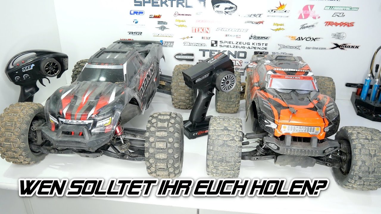 Traxxas Maxx V2 vs Corally Sketer - Der Vergleich [German]