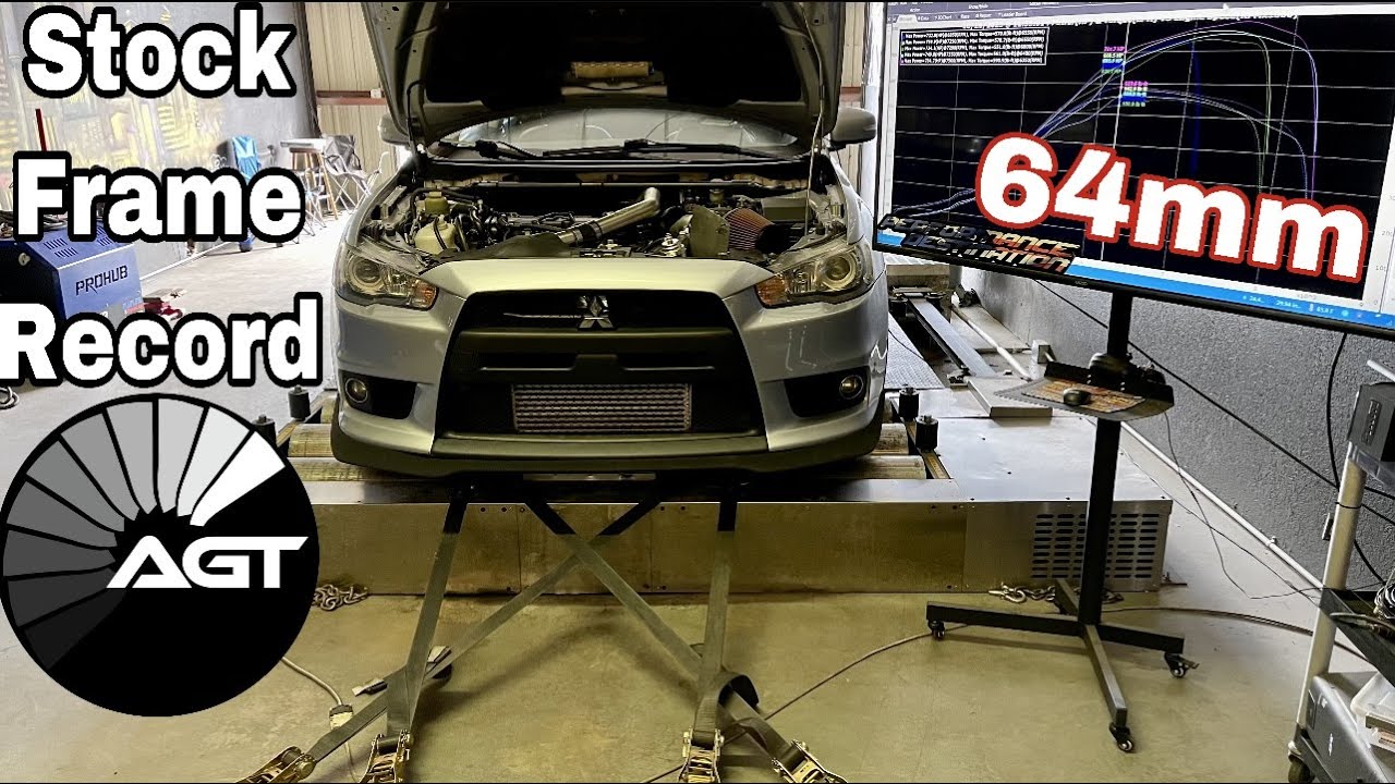 Рекордная рама EvoX мощностью 784 л.с. и 590 ткм на 64-мм турбонаддуве AGT