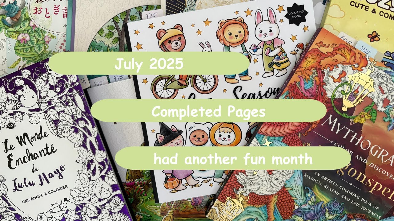 Let's take a tour through my July 2025 Completed Pages