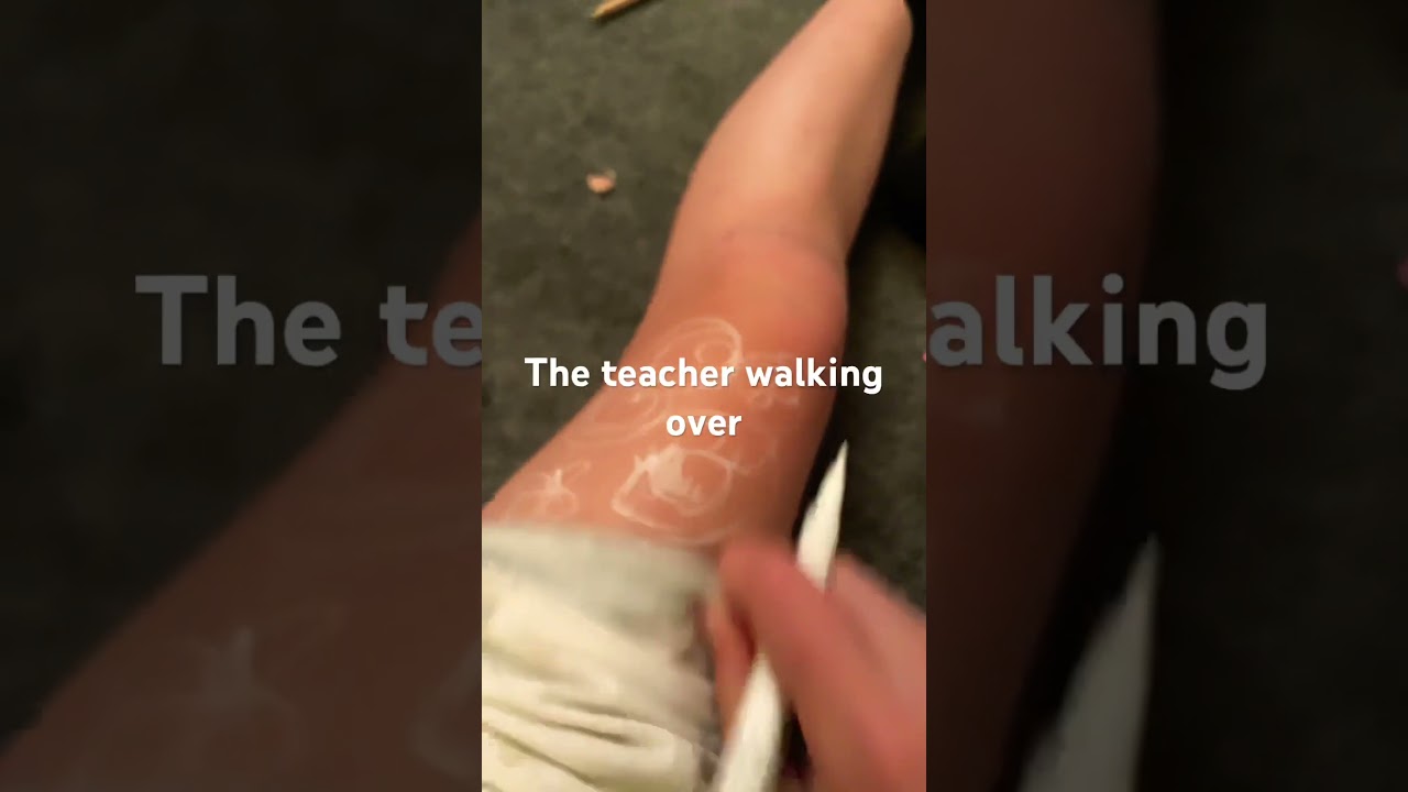 POV drawing on your leg in class #art #artist #drawing #challenge #artwork #shorts #short #fyp #yt