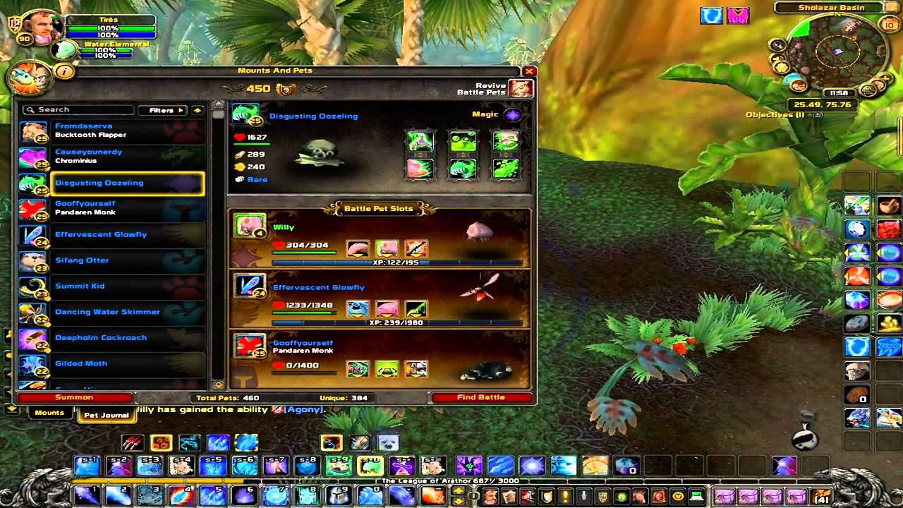 Fastest way to level battle pets in World of Warcraft MoP 5.4