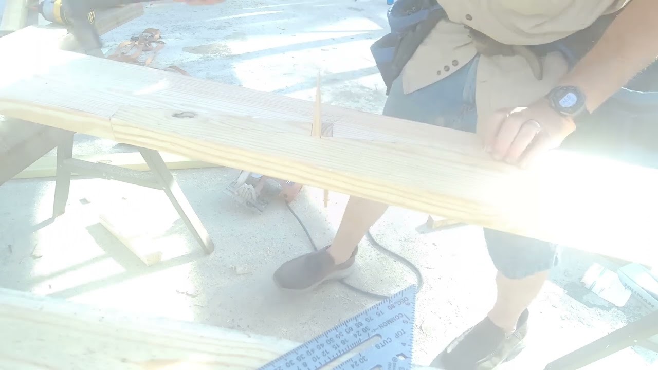 Scarf Joint for Ridge beam
