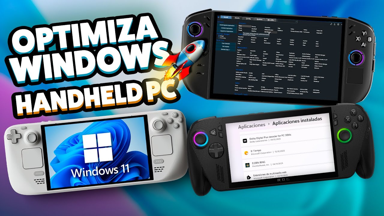 OPTIMIZA Windows en tu Handheld PC - Steam Deck, ROG Ally, Legion Go, XBOX Ally y más! 🚀