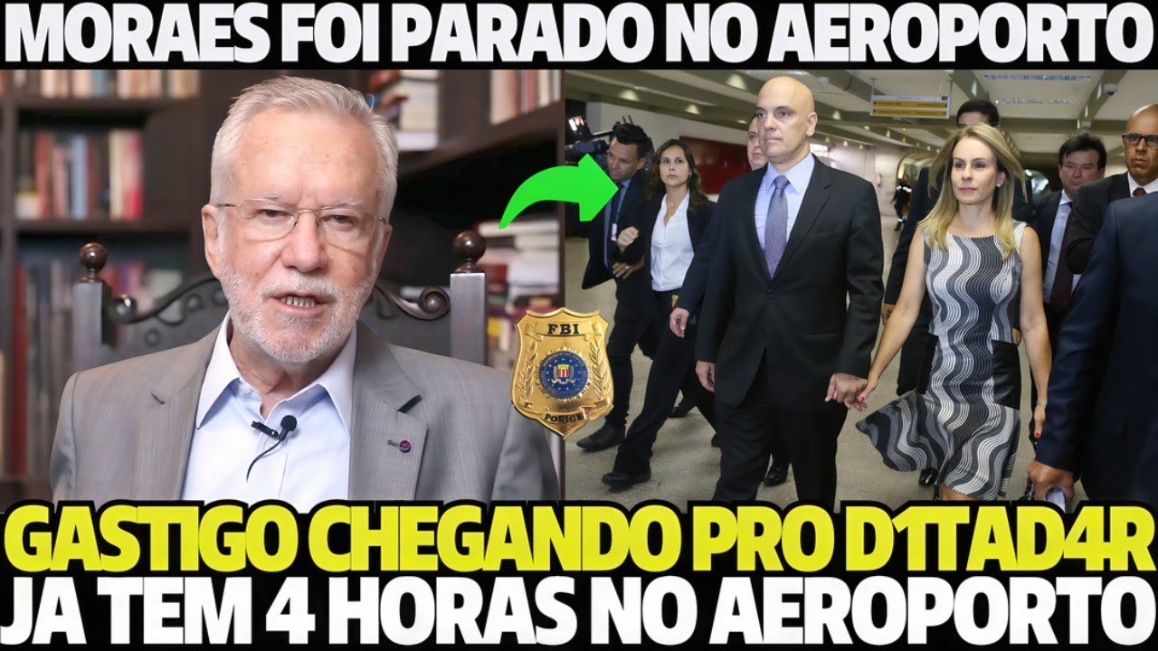 NOTICIA BOMBA MORAES FOI PARADO NO AEROPORTO GASTIGO CHEGANDO PRO D1TAD4R