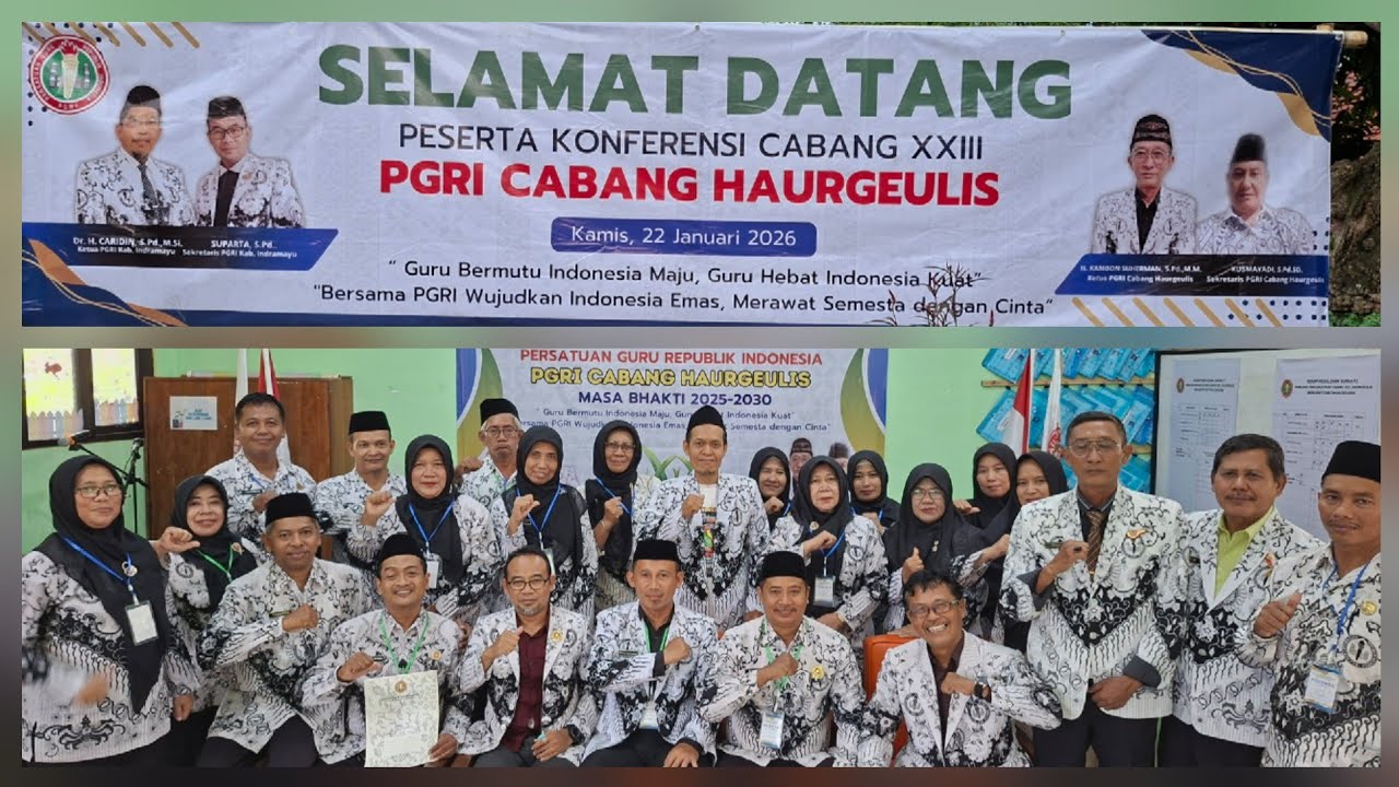 Pembukaan Konferensi Cabang XXIII PGRI Haurgeulis (22/01/2026)