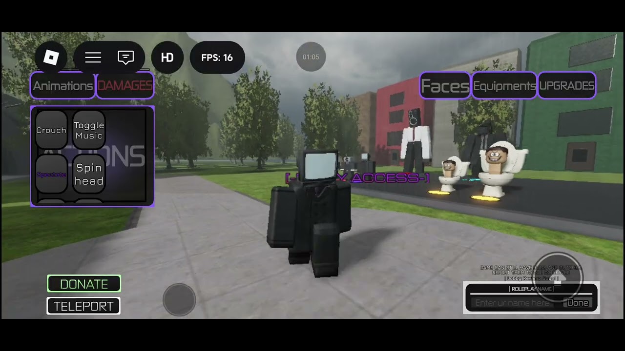 Early access to tv man in Toilet doomsday rp