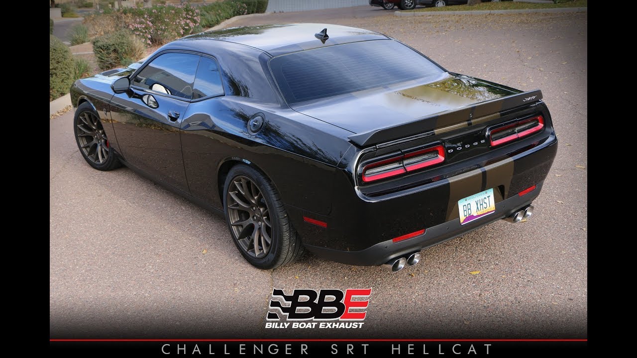 Challenger Hellcat fitted with a Billy Boat Exhaust