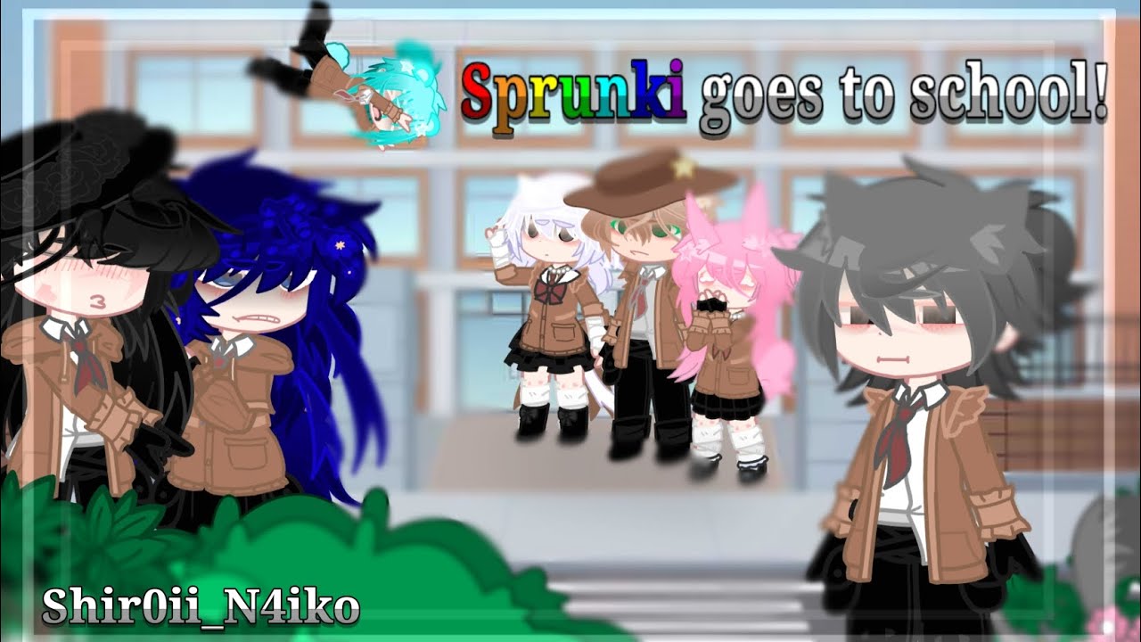 Sprunki goes to school! [Cringe, lazy.] •Shir0ii_N4iko• [ships, just few]