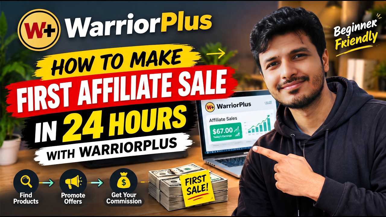 How To Make First Affiliate Sale in 24 Hours With WarriorPlus (Step-by-Step Guide)