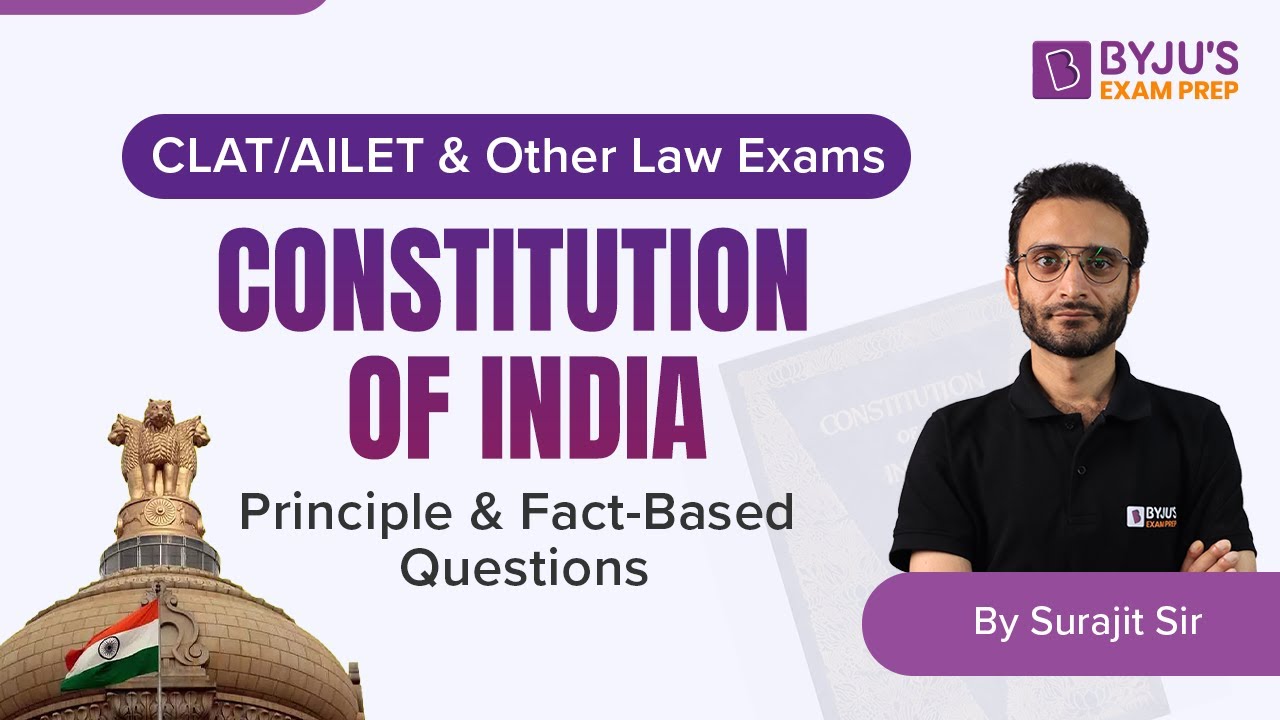 Constitution of India | Principle & Fact-Based Questions | CLAT 2023 Legal Reasoning | CLAT Exam