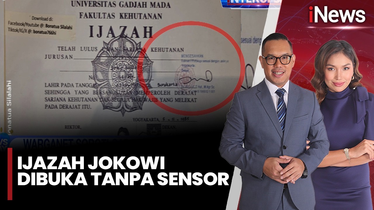 Bonatua Unggah Ijazah Jokowi Tanpa Sensor, Warganet Soroti Tanggal Legalisir | iNews Today (11/02)