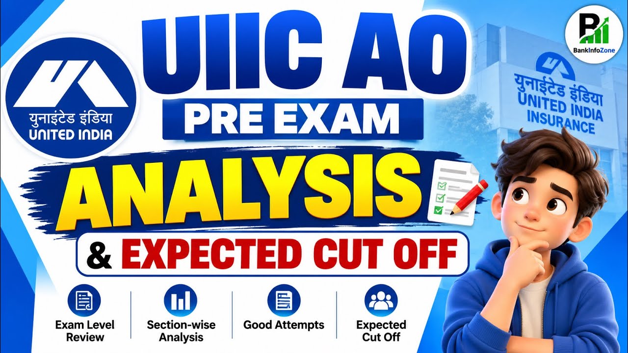 📢UIIC AO PRE EXAM ANALYSIS 2026 | Expected Cut Off | Difficulty Level | Good Attempts