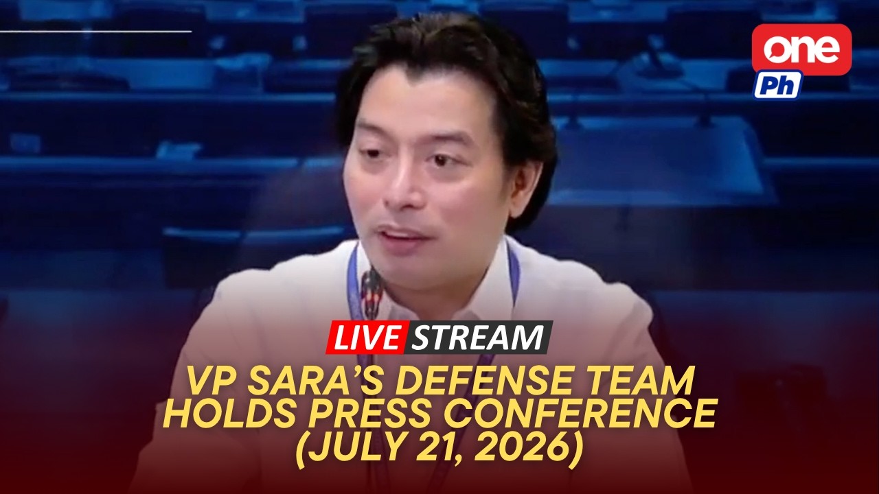 LIVE | VP Sara defense team holds press conference #VPSaraonTrial (July 21, 2026)