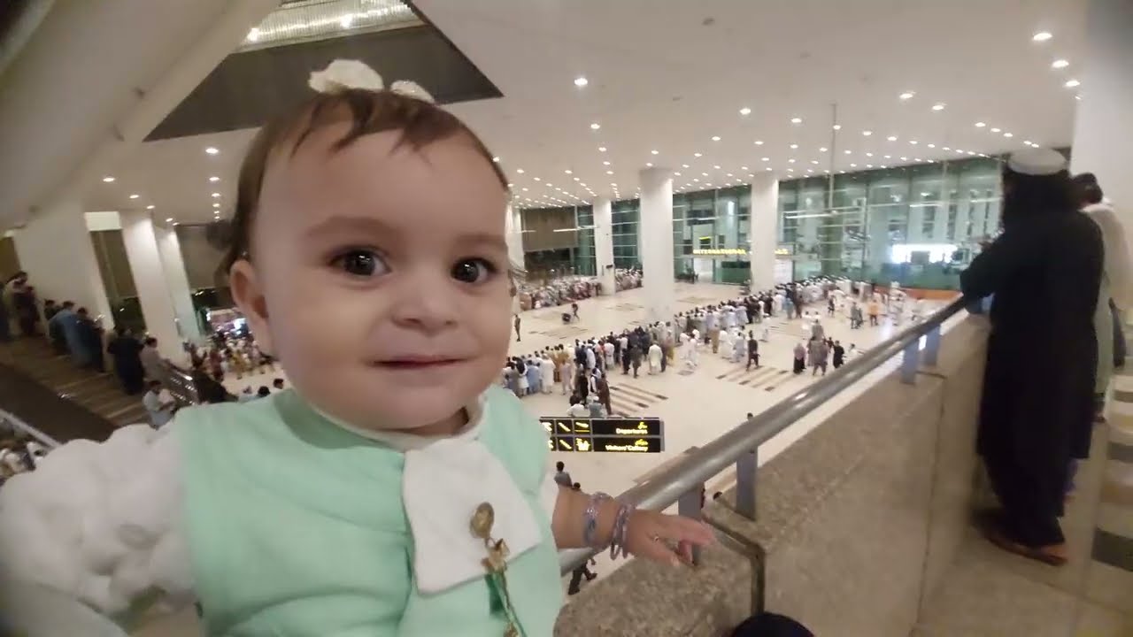 Rayyan haider and Jannat Shahzadi at Islamabad International Airport part 5