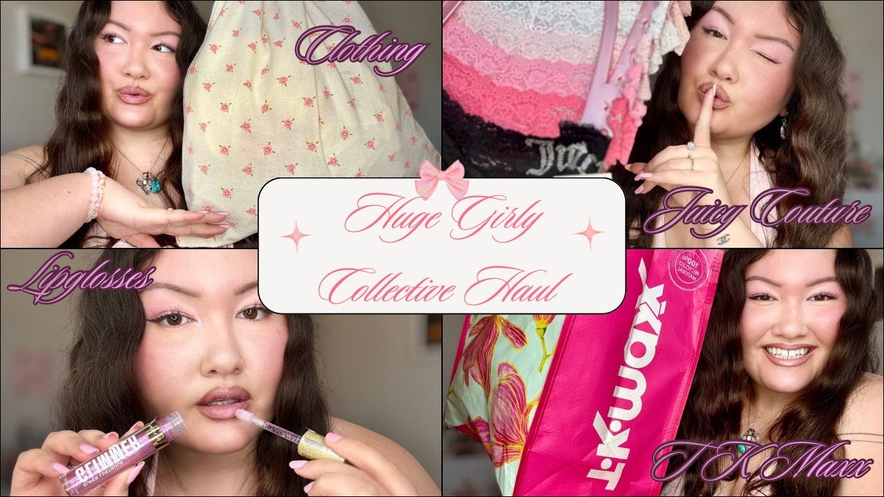 🎀Huge Girly Collective Haul! 🎀 Juicy Couture ~ Lipglosses ~ TKMaxx ~ and much more!