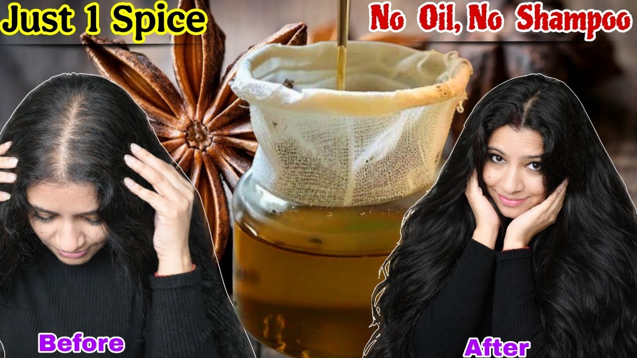 No Oil No Shampoo Just 1 Spice To Make Hair Thicker &To Regrow Hair Naturally Fast  ।Garima Singh ।