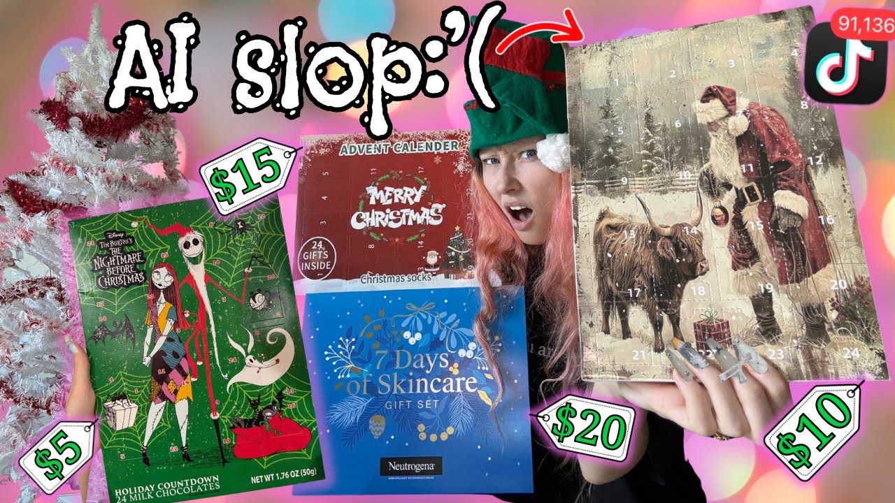 unboxing AFFORDABLE advent calendars from TikTok Shop (Neutrogena + more…😏)