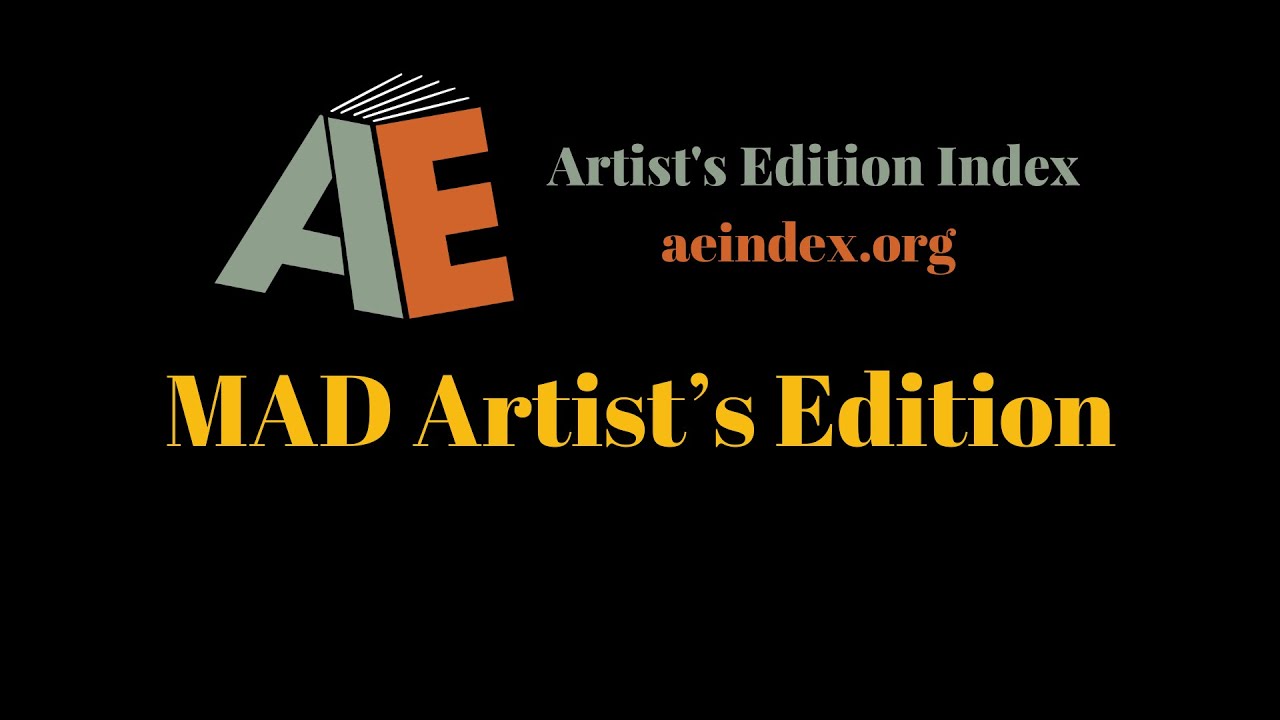MAD Artist&rsquo;s Edition (flip through)