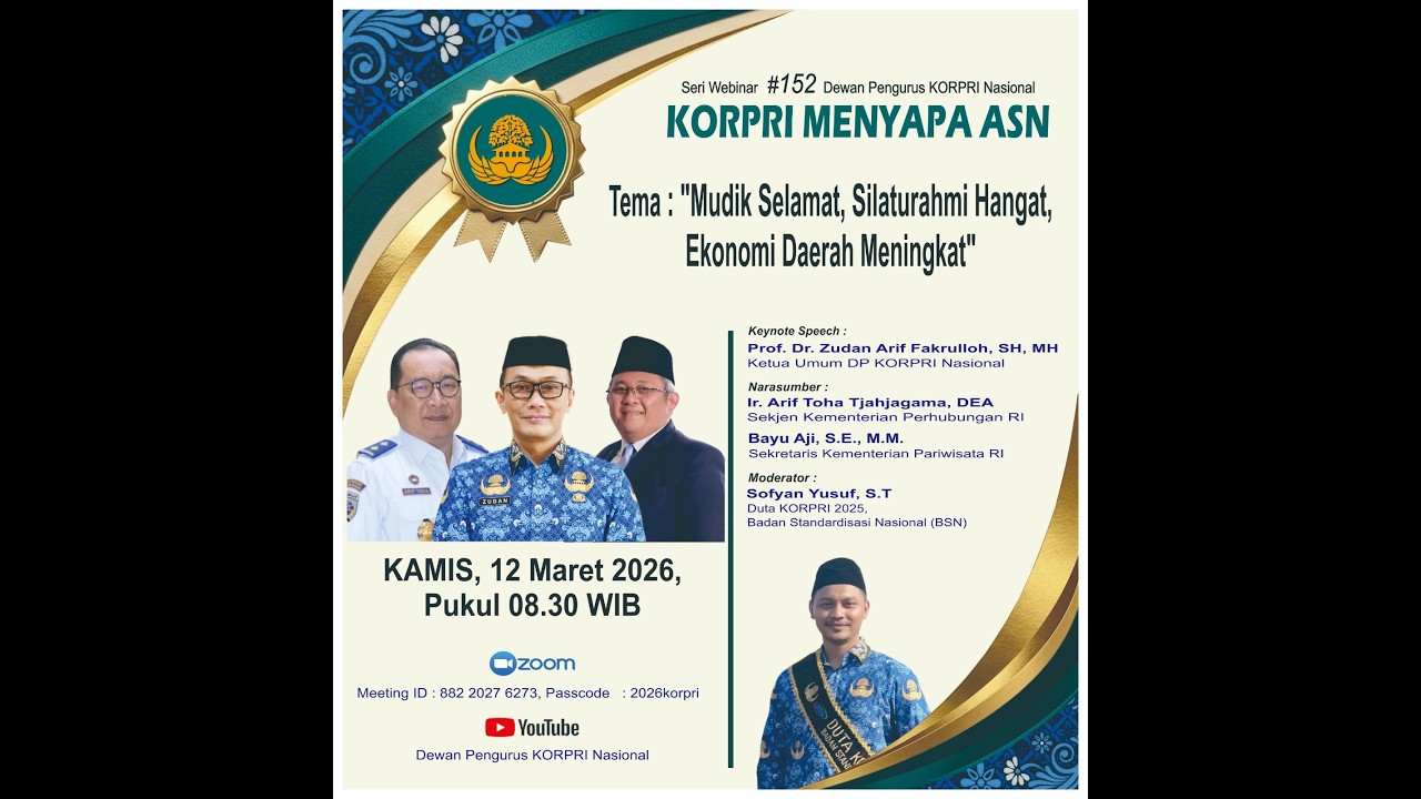 Mudik Selamat, Silaturahmi Hangat, Ekonomi Daerah Meningkat I Dewan Pengurus KORPRI Nasional