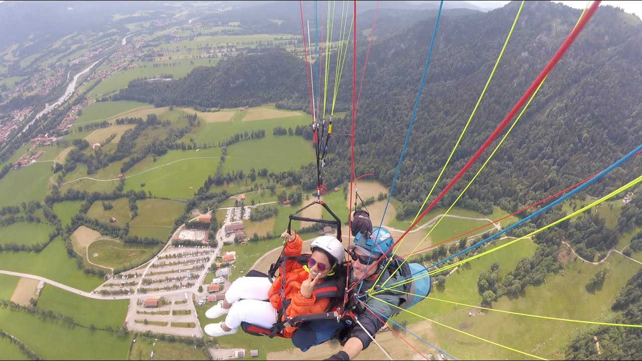 Paragliding - Lenggries Brauneck Bergbahn, Munich Germany