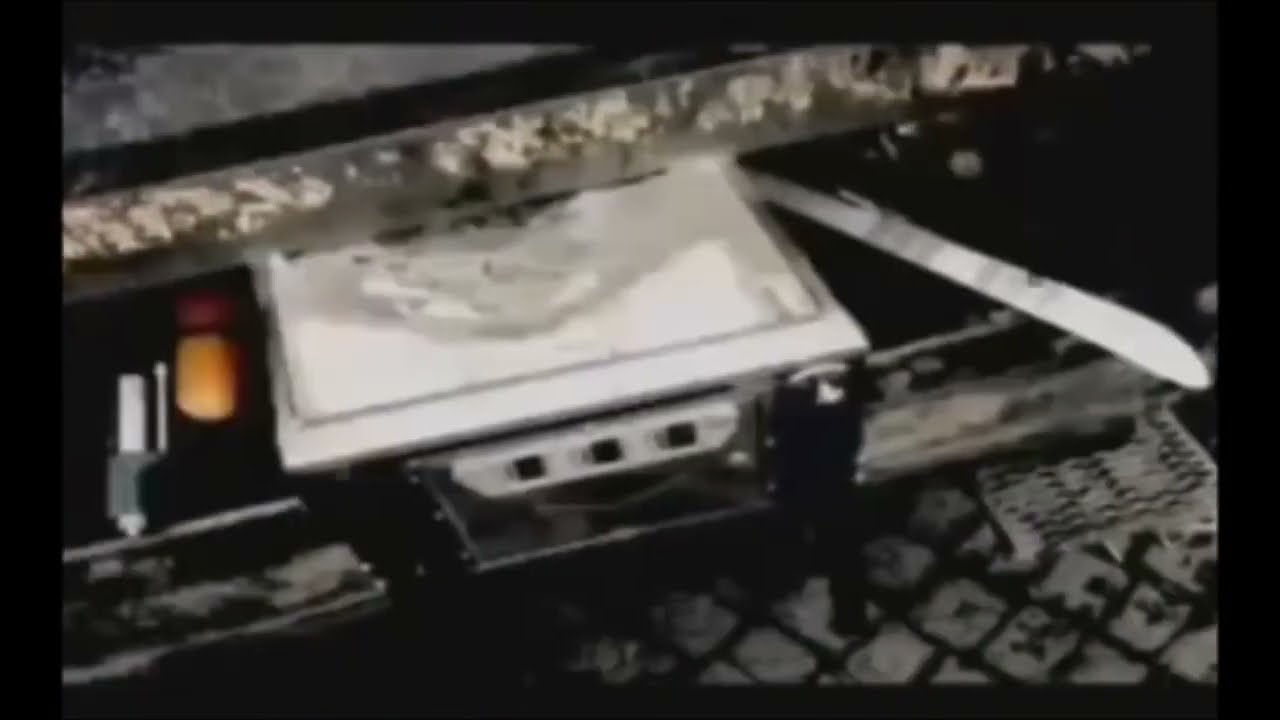 Garbage truck crushing a pinball machine