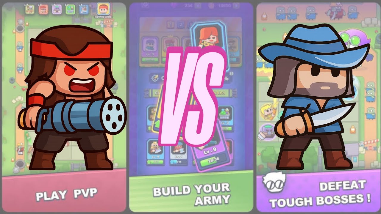 Survival Arena TD | Who is Better? | Rumbo VS Lycanthrope