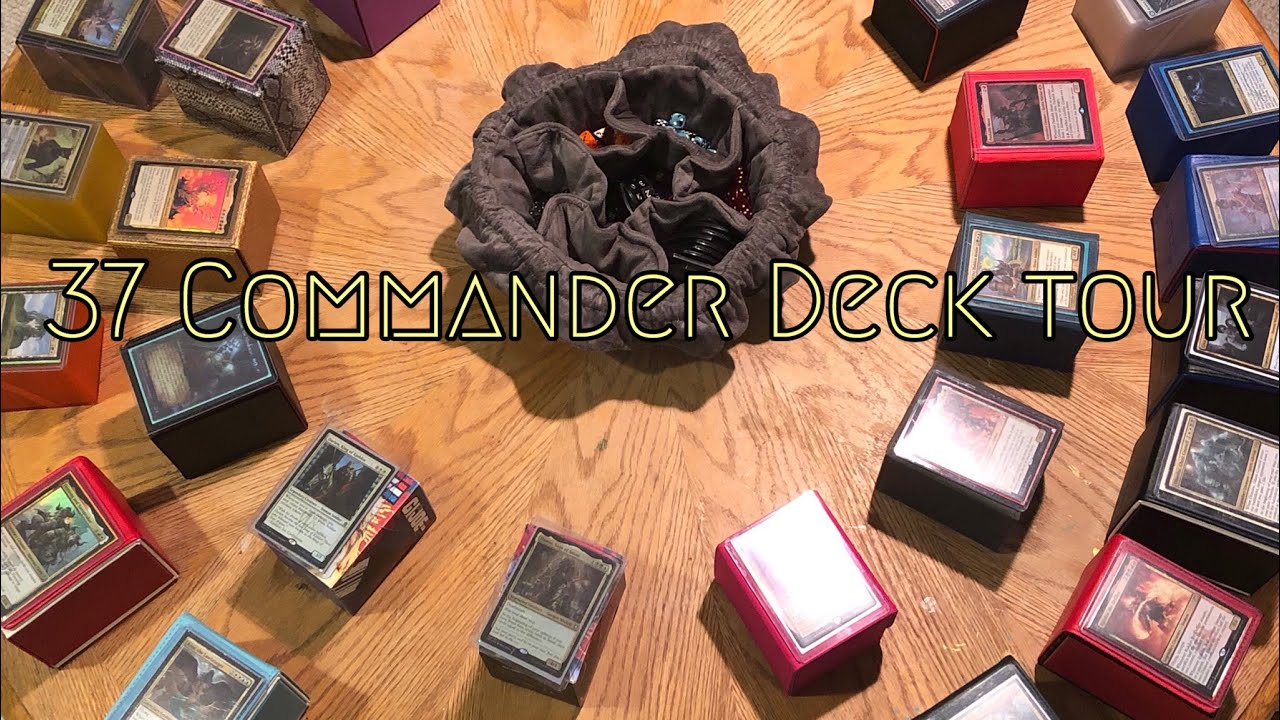 Tour of my 37 Commander Decks