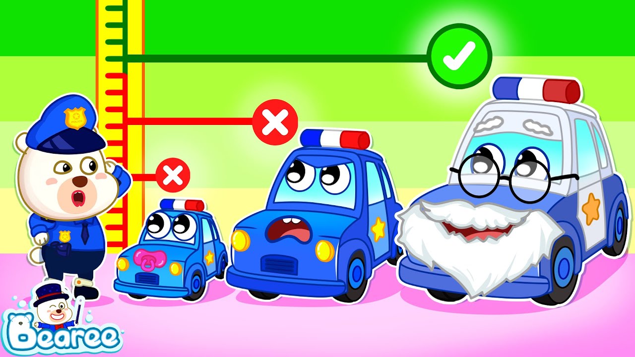 When Police Car Growing Up 🚔 Police Bearee Cartoon | Police Car Stories for Kids | Bearee Kids Show