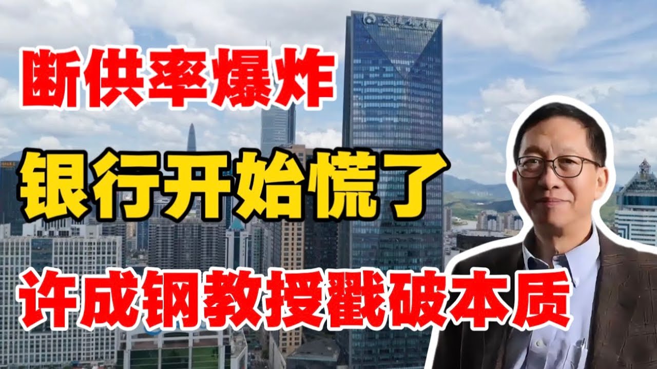 断供率爆炸！银行开始慌了！许成钢教授戳破本质