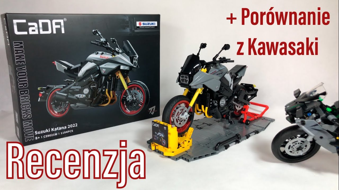 Suzuki Katana 2022 CaDA C59021W Recenzja / Por&oacute;wnanie z Kawasaki Ninja  Lego Technic 42170