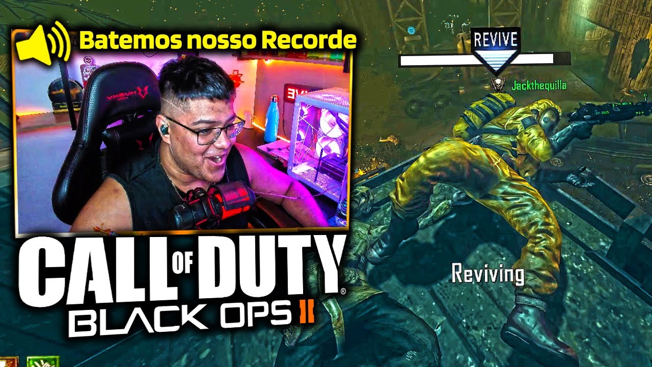 Conseguimos ROUND em FARM ZOMBIES de BLACK OPS 2!!! (4 JOGADORES)