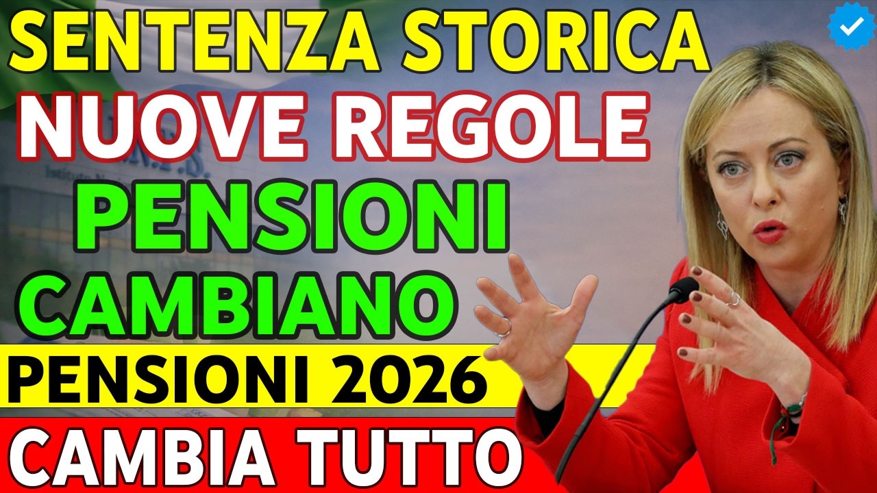 🚨 Pensioni 2026: Sentenza Storica Cambia le Regole – Cosa Sapere Subito!