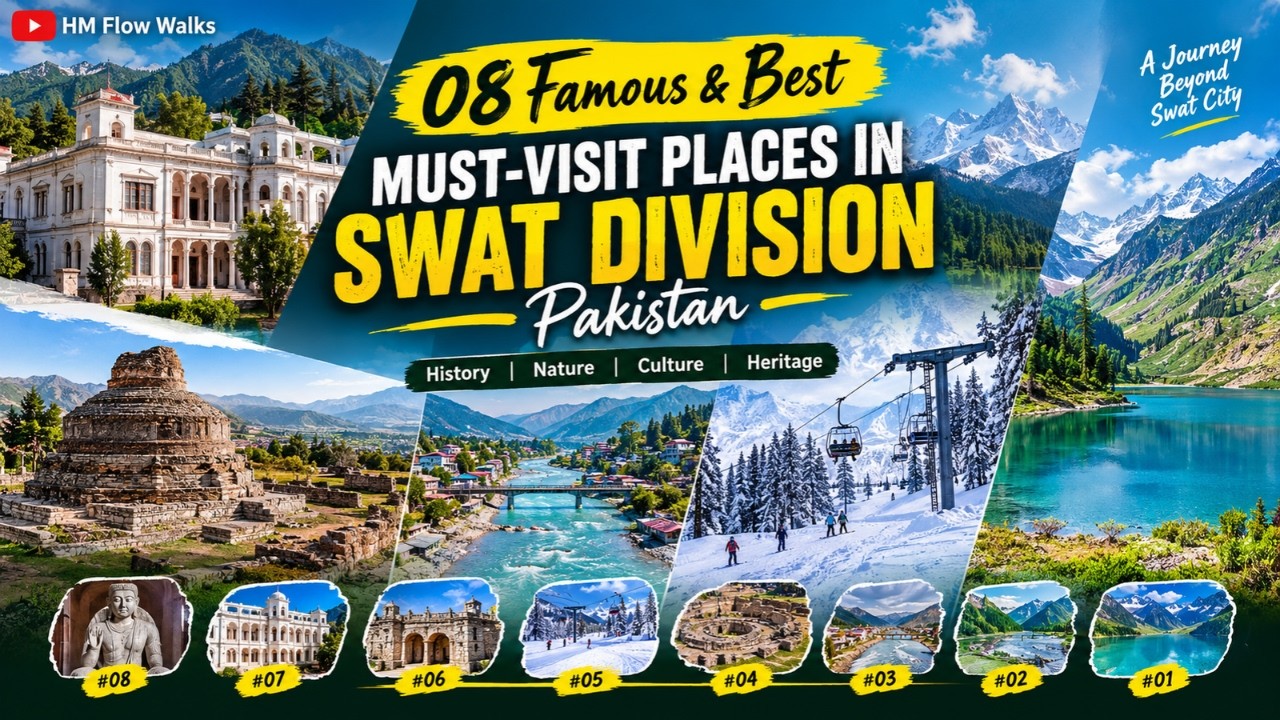08 Best Places to Visit in Swat, Pakistan 🇵🇰 | Hidden Gems, Lakes & Historical Wonders