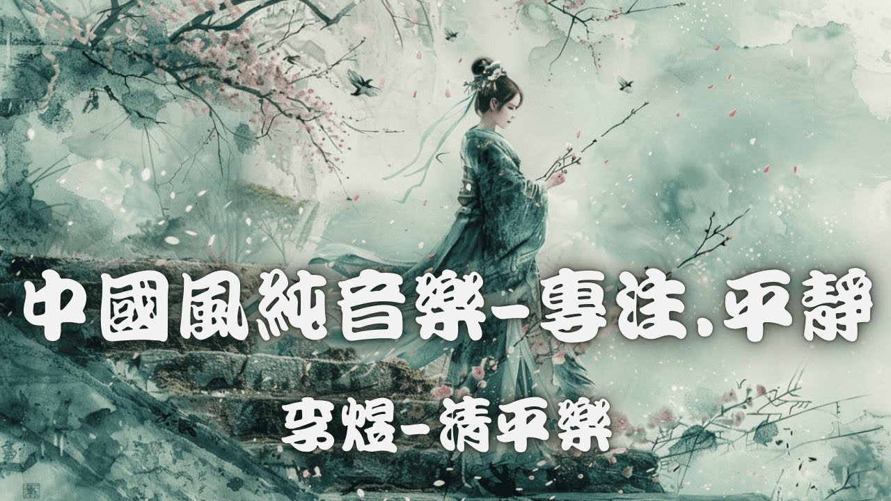 Traditional Chinese meditation music for work, reading and study~專注工作.學習與閱讀的中國傳統靜心音樂|李煜~清平樂 • 中國冥想音樂