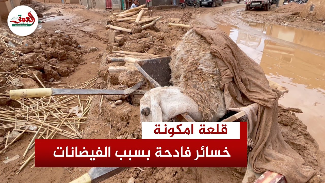 متضررو فيضانات قلعة امكونة يحصون خسائرهم ومطالب بتعويضهم وتعزيز البنية التحتية لمواجهة الأمطار