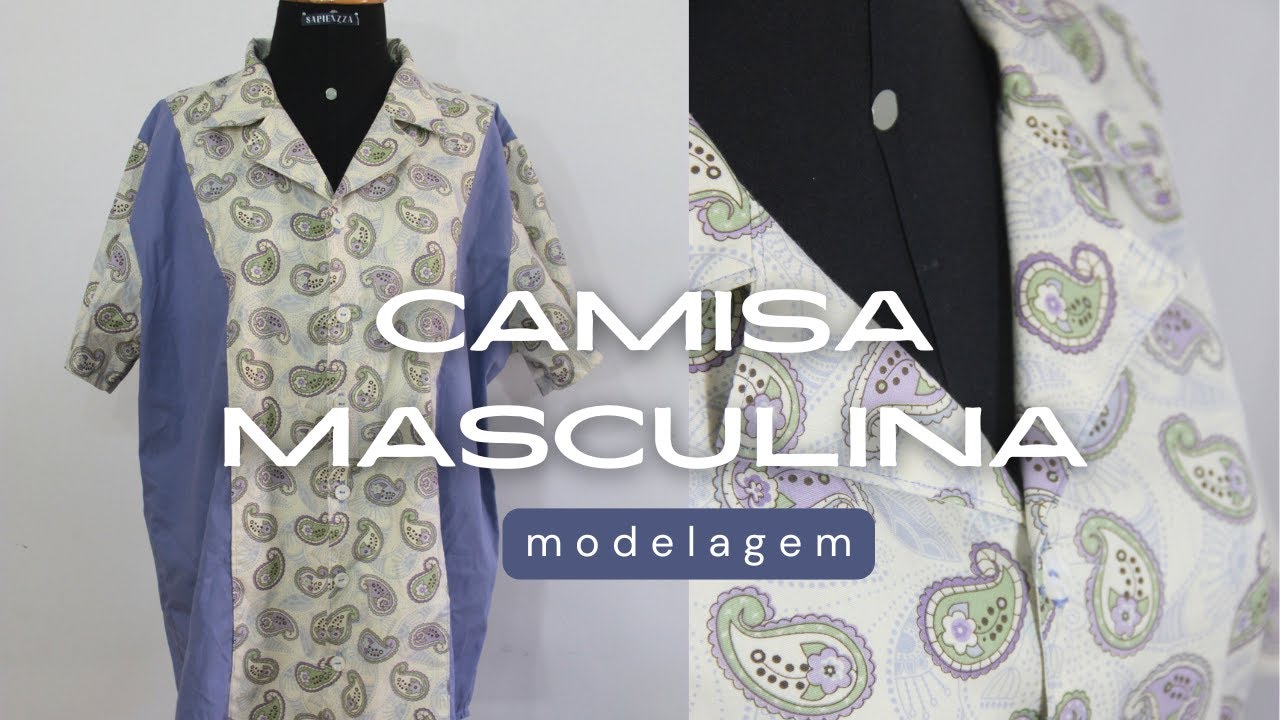 modelagem de camisa boliche