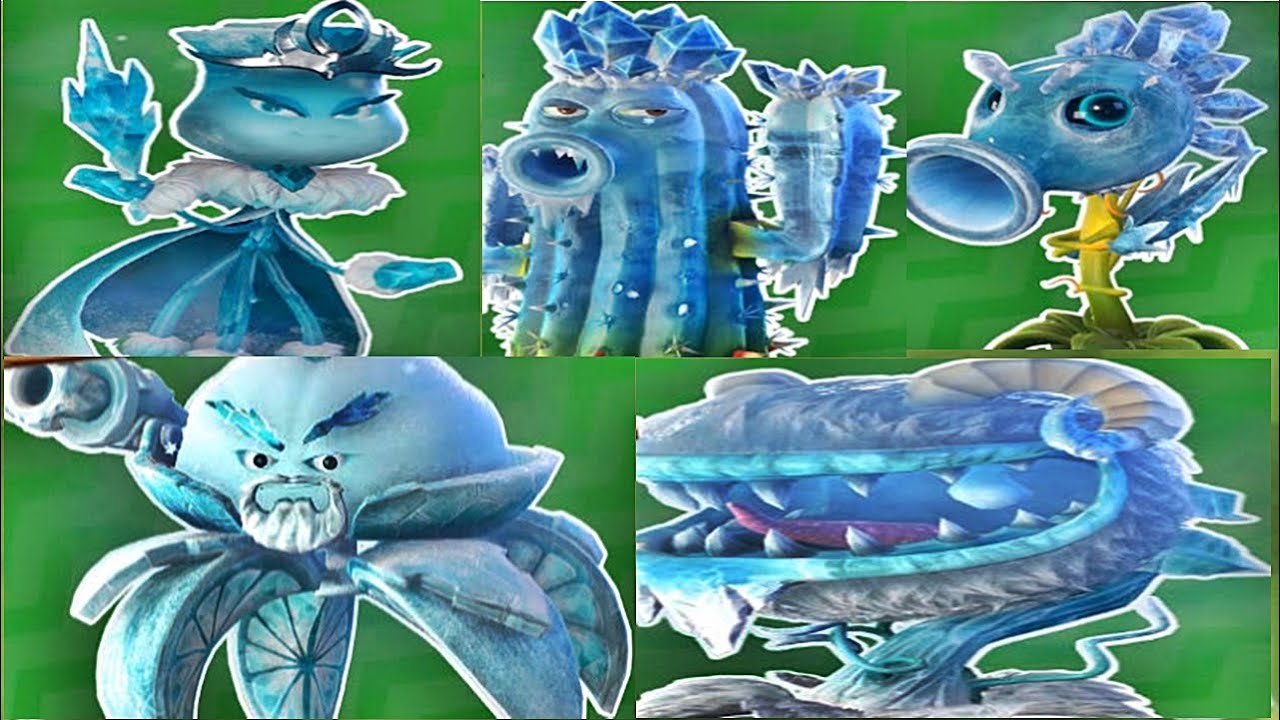 Plants vs Zombies Garden Warfare 2:  All Ice Plants Pvzgw2 : Gameplay 2016