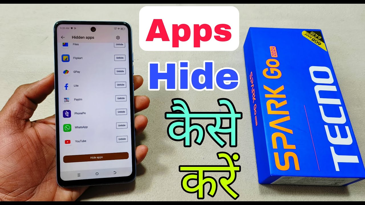 Tecno Spark Go 2024 Apps Hide Kaise Karen | How To Apps Hide in Tecno Spark Go 2024 | App Hide |