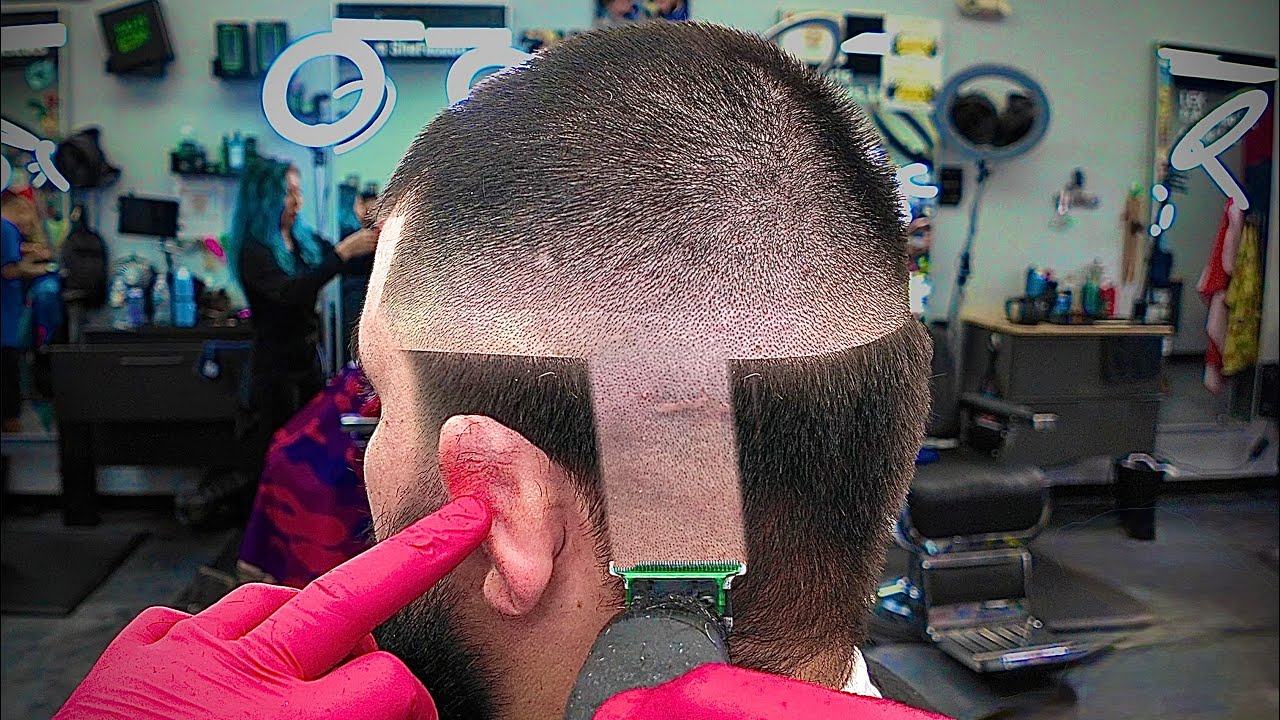 How To Cut Hair FASTER POV - CRISPY Mid-High Fade