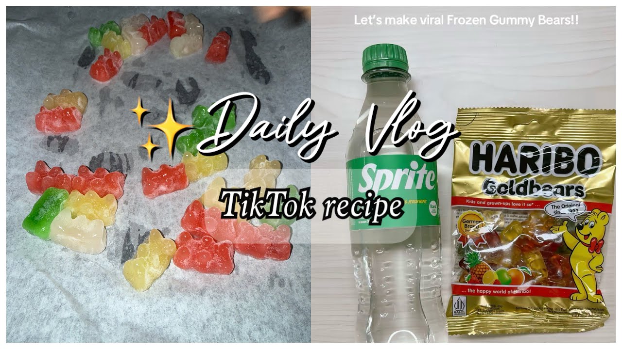 Let’s try a Viral TikTok recipe| frozen sprite gummy bears 