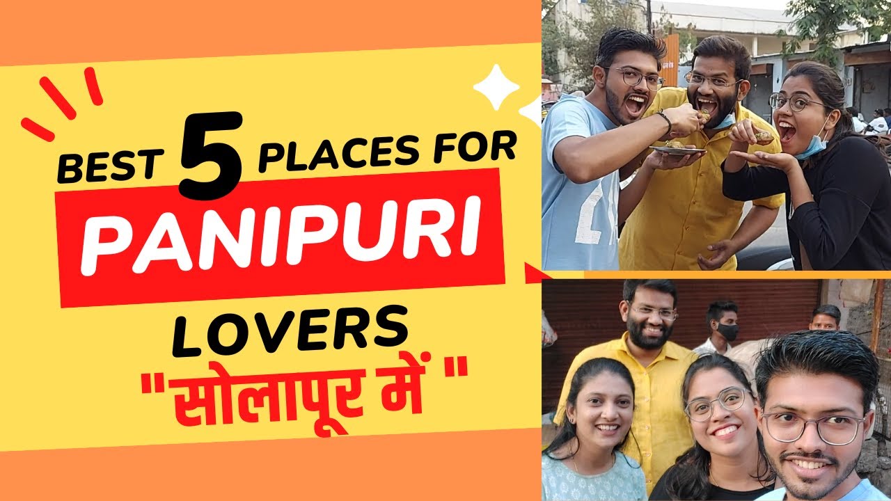 Best 5 Panipuri Places in Solapur with Surprise😋| Dr Akash Shah Vlogs