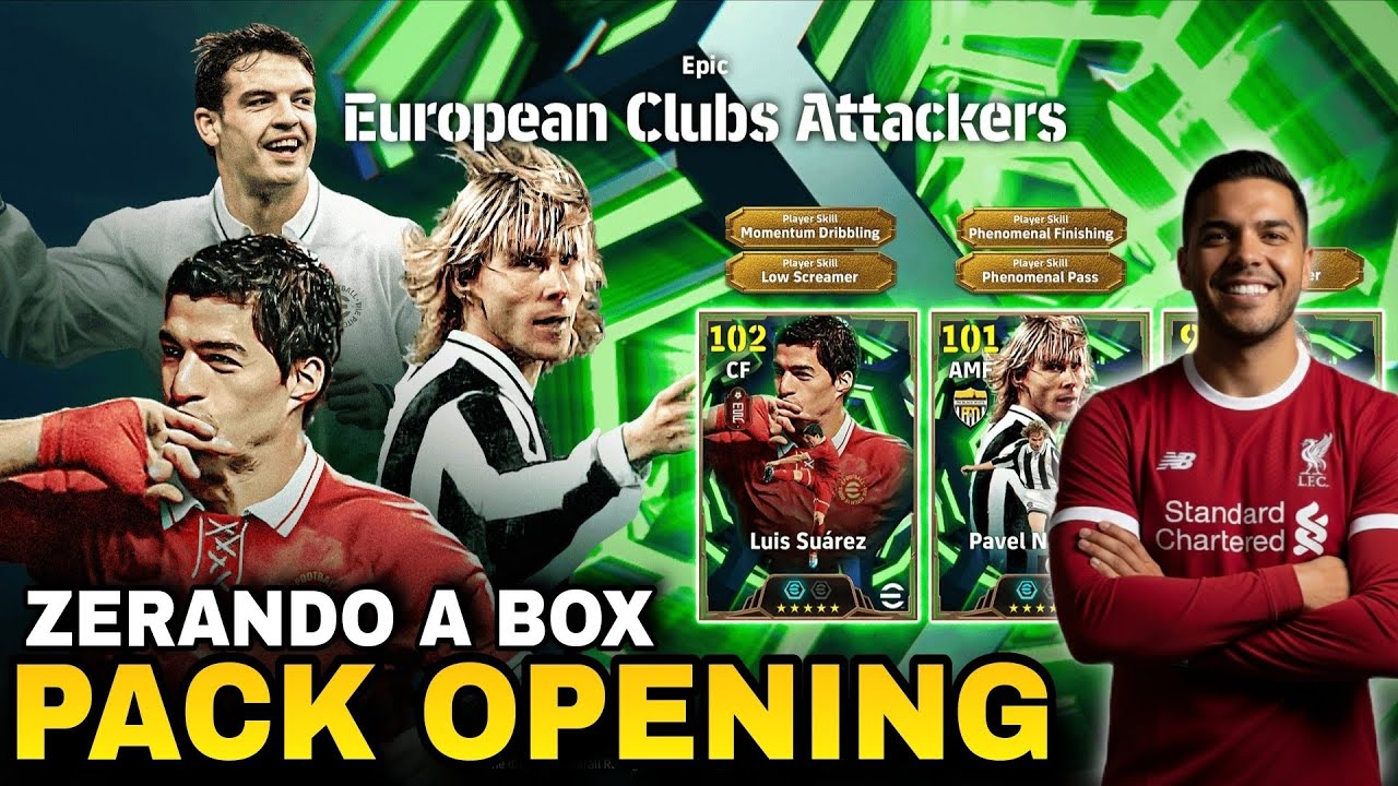 🔥 PACK OPENING ZERANDO A BOX DO LUIS SUAREZ E PAVEL NEDVED NO EFOOTBALL 2026 🔥